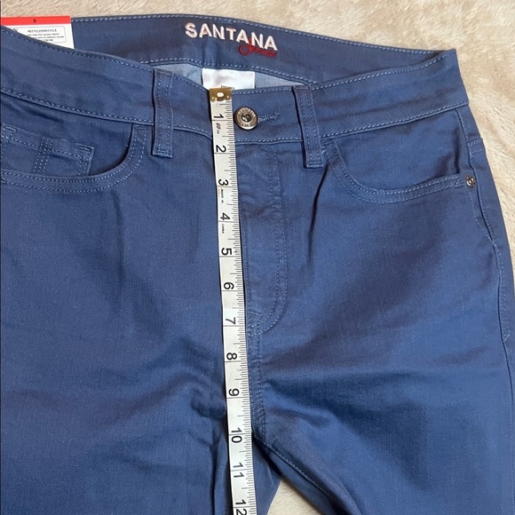 NWT Santana Tummy Control Jeans in Blue Rolled Cuff sz 8 - Picture 7 of 11